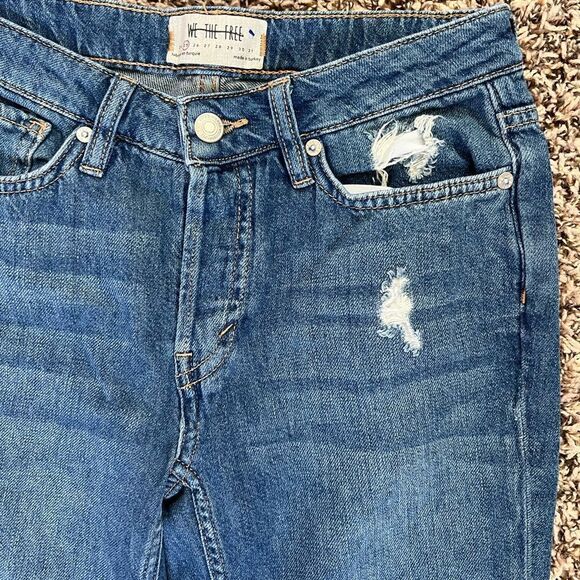 Free People Flare Denim Jeans Sz 25 - Picture 6 of 11